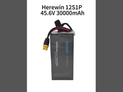 헤어윈 12S 45.6V 30000mAh LiHv UAV 드론 배터리 25C 소프트 팩