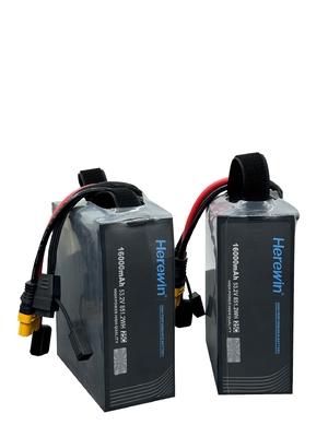주문 14S1P 16Ah 53.2V 소프트팩 드론 배터리 25C 배전율 16000mAh 온라인 제조