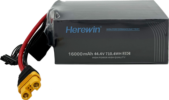 주문 여기엔 12S1P 16000mAh 44.4V 25C UAV용 패치 팩 배터리 온라인 제조