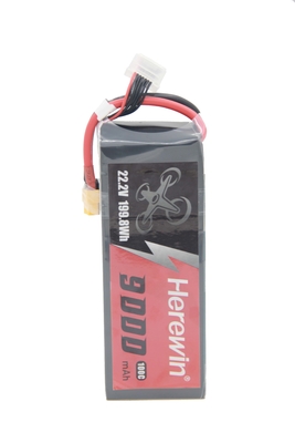 힐리윈 6S 리포 소프트 케이스 Fpv 배터리 9000mAh 100C 팩