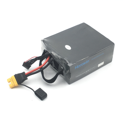 16000mAh 14S 51.8V 25C 리포 UAV 드론 배터리 소프트 팩 4.9kg 농업용