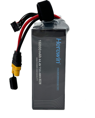 16000mAh 12S 44.4V 25C 리포 패치 셀 배터리 헤리윈 UAV 배터리
