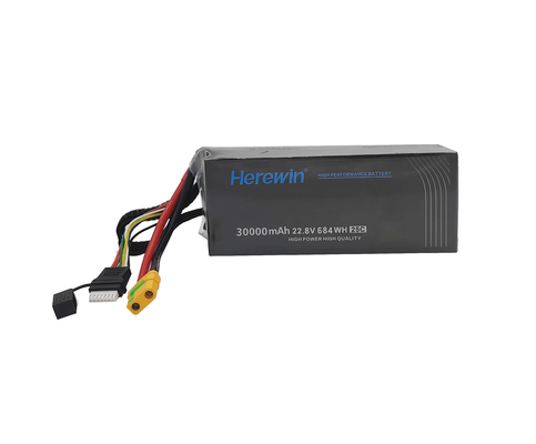여기에 30000mAh UAV LiHv 패치 셀 배터리 팩 6S1P 22.8V