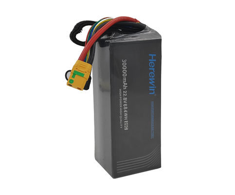 6S1P 22.8V 6s 30000mah 리포 배터리 포치 셀 고전압 배터리 팩