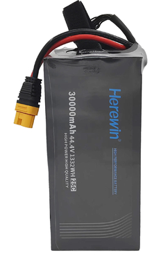 12S 44.4V 30Ah LiHv 하리윈 농업 드론 배터리 25C 소프트 팩