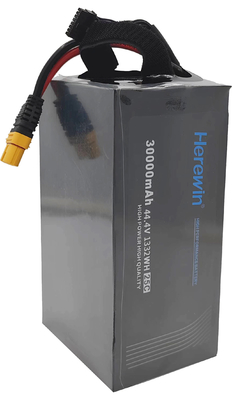 지도 및 조사 12S 30000mAh 25C 44.4V LiHv UAV 드론 배터리 소프트 팩