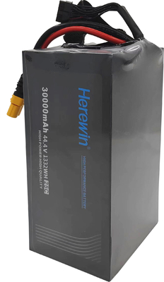 25C 30000mAh 포지 팩 리포 UAV 배터리 여기 12s 리포 배터리 44.4V