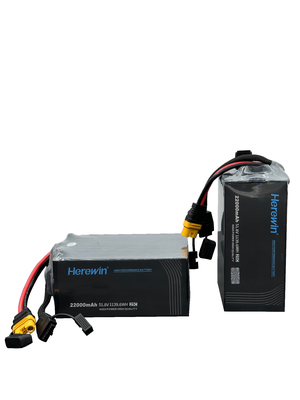 이리윈 14S 51.8V 22000mAh 리포 UAV 드론 배터리 가방 25C 드론 배터리