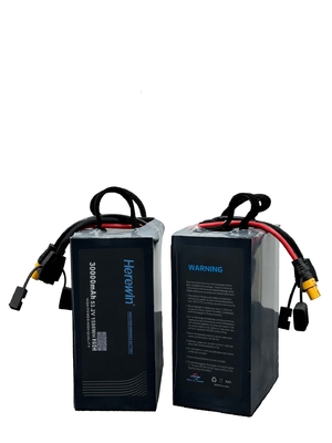 14S 53.2V 25C 리포 소프트 팩 드론 배터리 팩 30000mAh Herewin Uav 리포 배터리