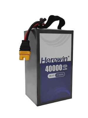 높은 방출 속도 30C 여기 와인 반 고체 상태 배터리 18S 68.4V 40000mAh