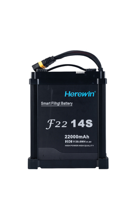고성능 22000mAh 25C 51.8V 스마트 14s 리포 배터리 AS150U 플러그와 함께 농업 드론