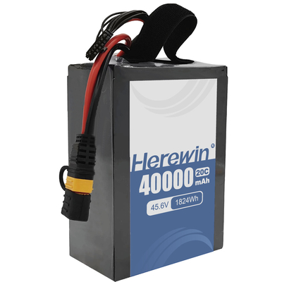하이 퍼포먼스 UAV용 하리윈 반성형 배터리 12S 45.6V 40000mAh
