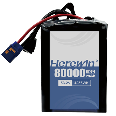 UAV 반 고체 상태 배터리 14S2P 53.2V 80000mAh 고효율 및 장기 에너지 소스